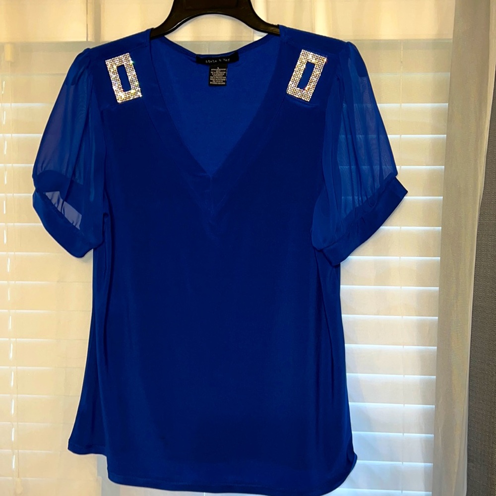 Never use. Royal blue.